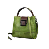 Women Retro Leather Handbag Crossbody Bag