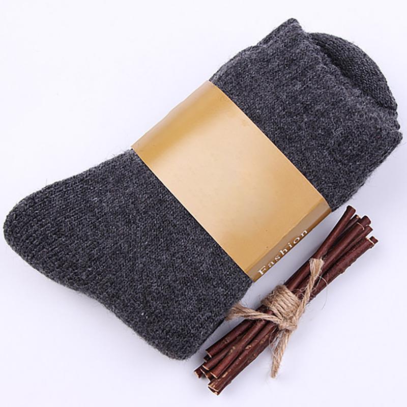 Women Solid Color Winter Warm Thick Socks