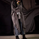 Women Spring Patchwork Casual Loose Coat