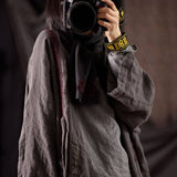 Women Spring Patchwork Casual Loose Coat