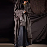 Women Spring Patchwork Casual Loose Coat