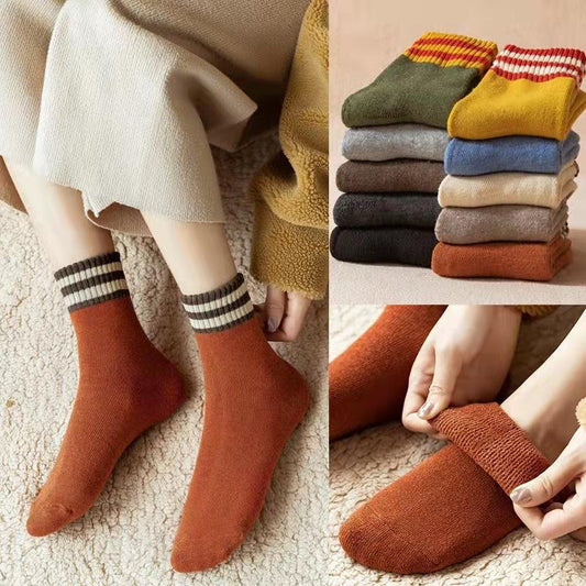 Chaussettes épaisses et chaudes d'hiver décontractées pour femmes (5 paires)
