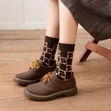 Women Vintage Winter Thick Warm Casual Knitted Socks