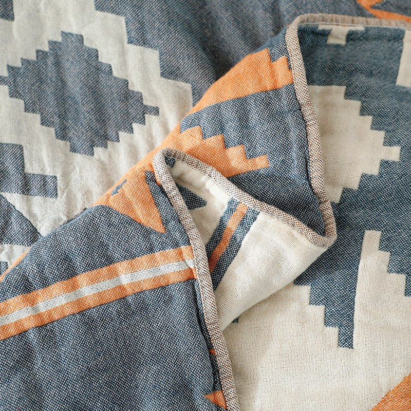 Nap Blanket Cotton Gauze Sofa Four Seasons Non-slip Cover Cloth Blanket