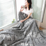 Bohemia Breathable Floral 100% Cotton Sofa Throw Blanket Quilt