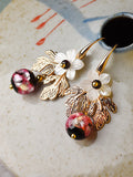 Shell Retro Pearl Flower Women Earrings