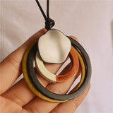 Casual Accessories Multiple Circles Pendant Necklace